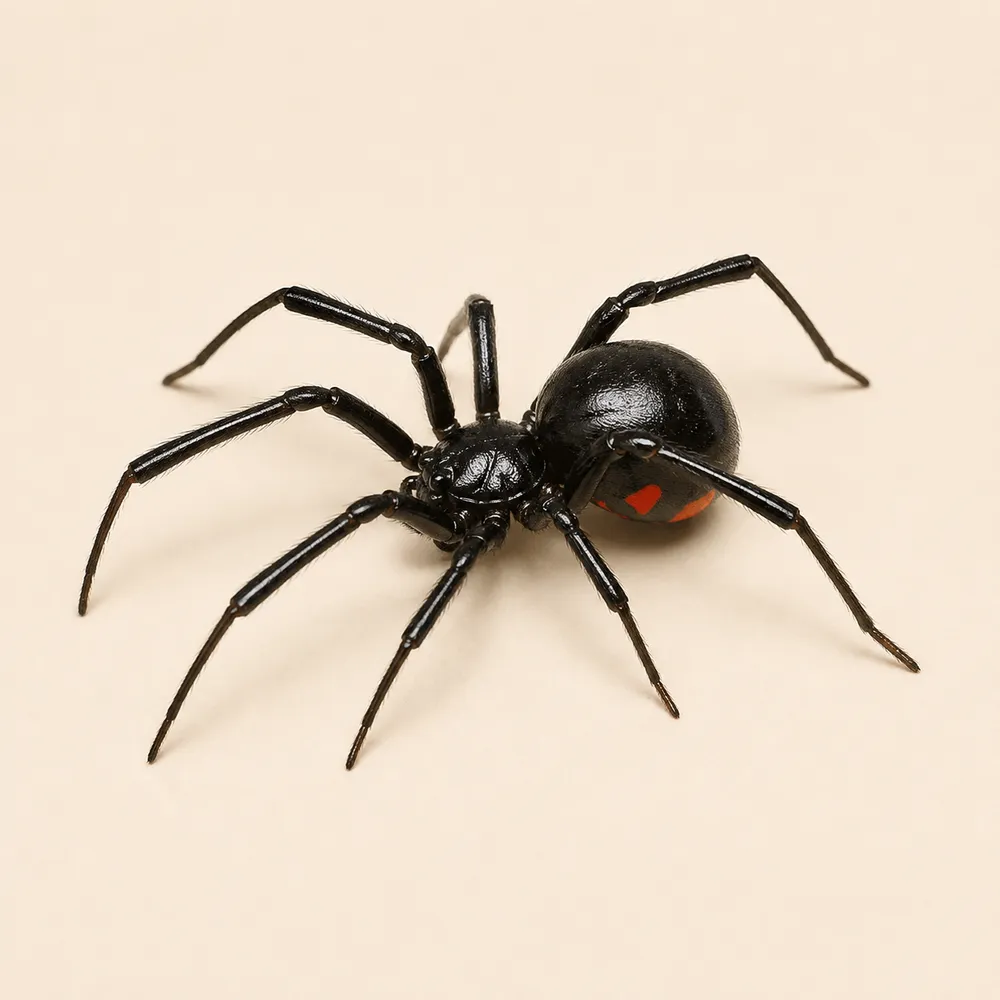 Black widow close-up