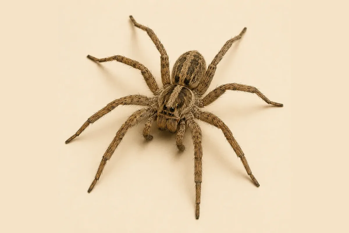 Wolf spider, close-up. Spider Control Articles.