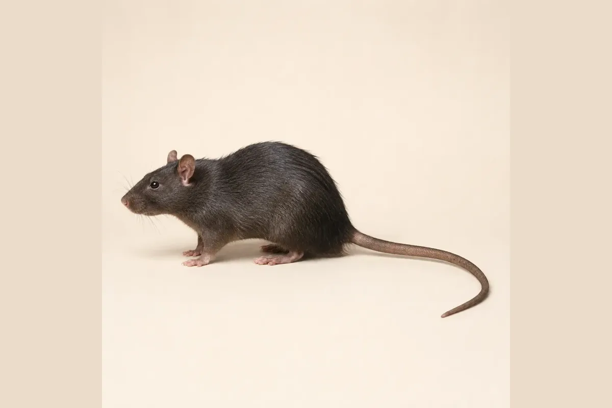 Roof rat, side profile. Pest Control Education & Guides.