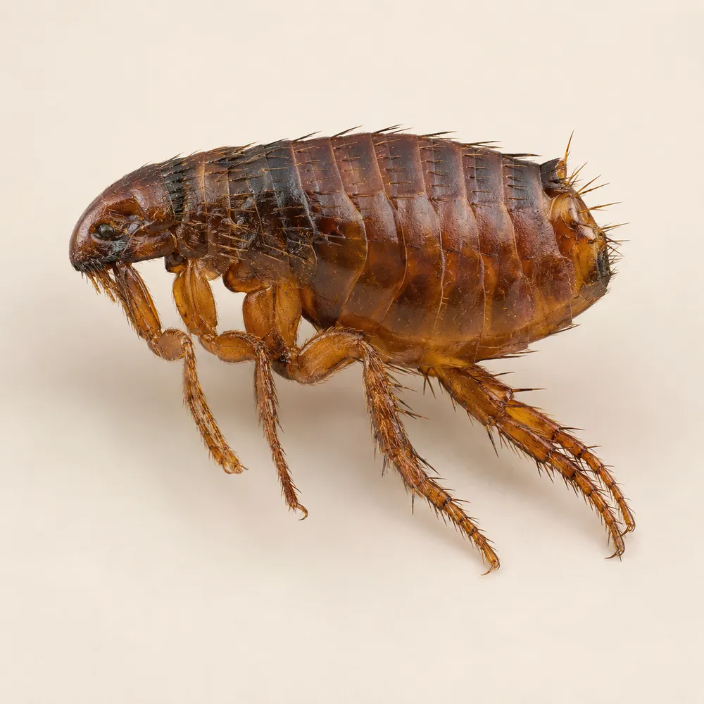 Cat flea magnified, Forterra Pest Control