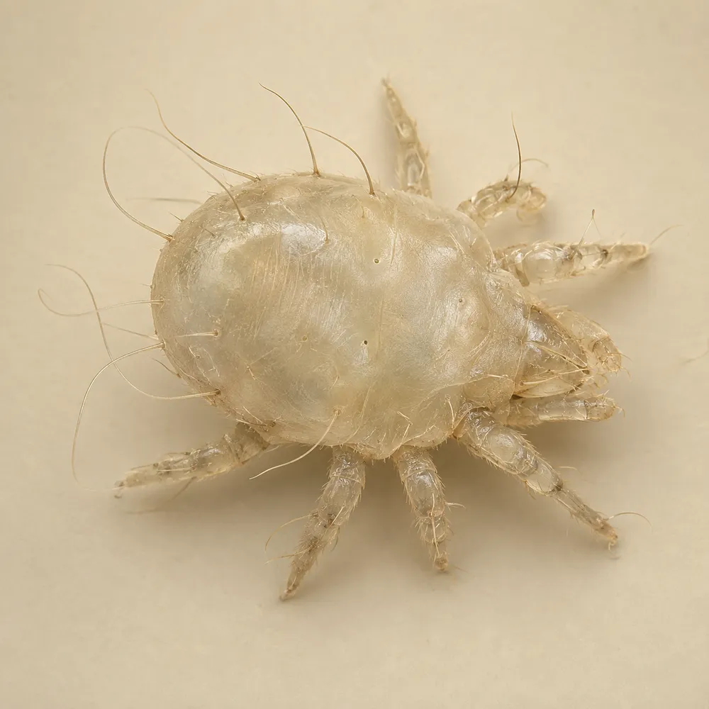 Dust mite close-up