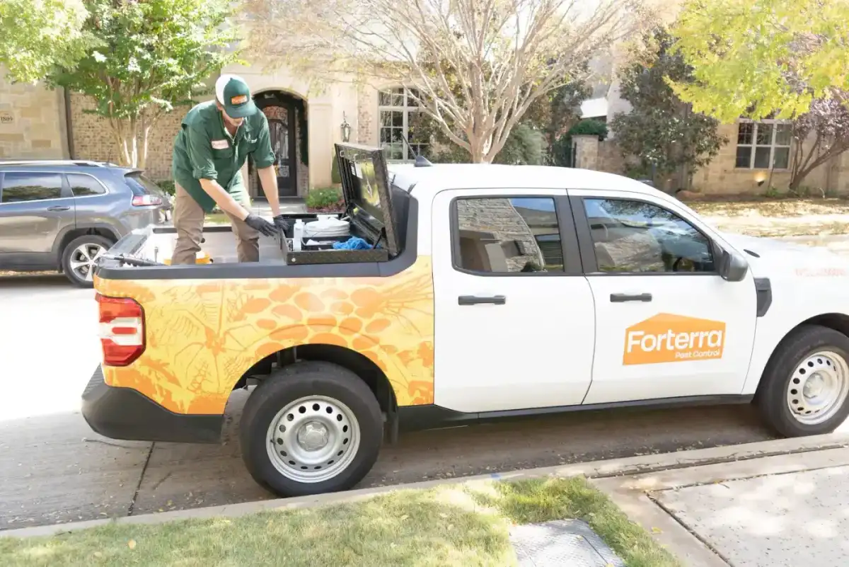 Forterra Pest Control truck equipment