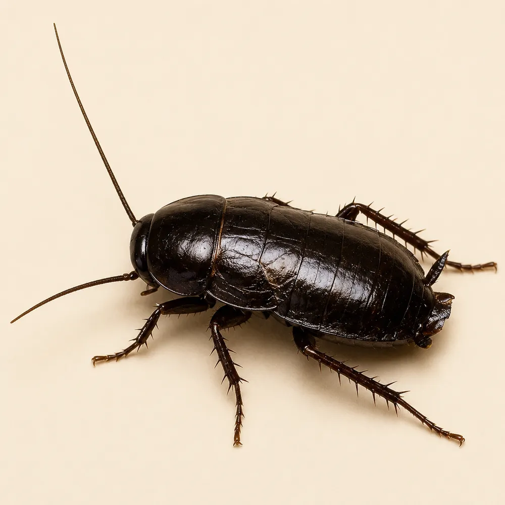 Oriental cockroach close-up