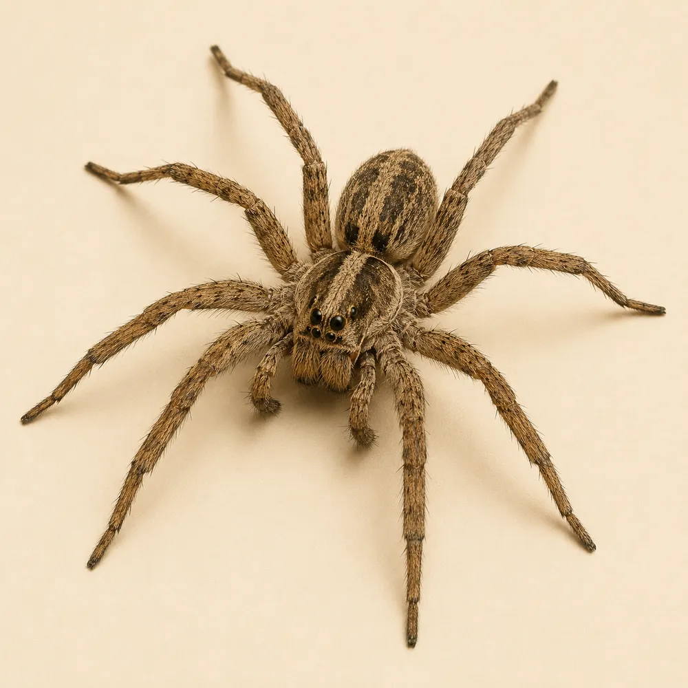 Wolf spider close-up