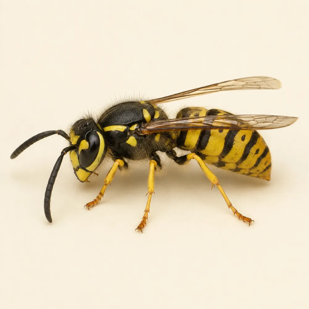 Yellow jacket close-up